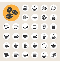 Fast food sticker icon set Royalty Free Vector Image