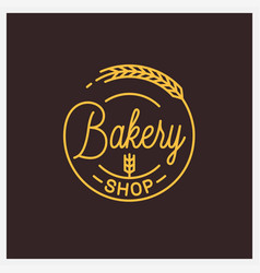 Bread set bakery vintage labels Royalty Free Vector Image