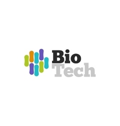 Colorful bio technology symbol Royalty Free Vector Image