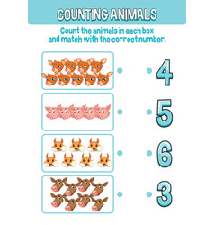 Worksheet design for matching squirrels Royalty Free Vector