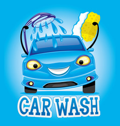 Car wash sign Royalty Free Vector Image - VectorStock