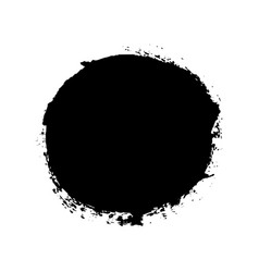 Brush stroke isolated white background circle Vector Image