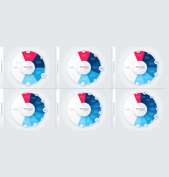 Modern style circle donut chart infographic Vector Image