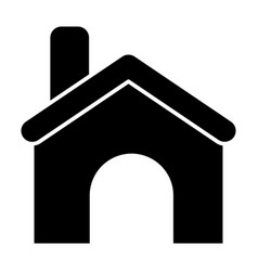 House icon black and white home Royalty Free Vector Image