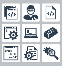 Code sign icon programming language symbol symbols