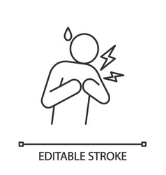 Heart attack color icon Royalty Free Vector Image