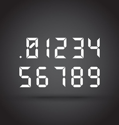 Digital number three Royalty Free Vector Image