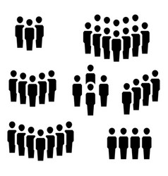 People icon work group Royalty Free Vector Image