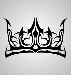 Crown Tribal Tattoo Vector Images (over 300)