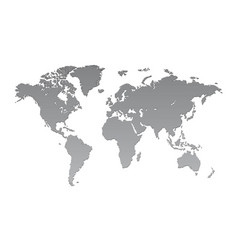 World map isolated Royalty Free Vector Image - VectorStock