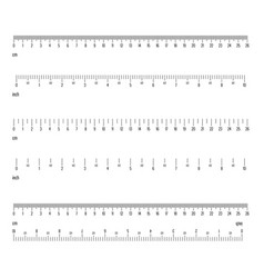 Ruler cm measurement numbers scale Royalty Free Vector Image