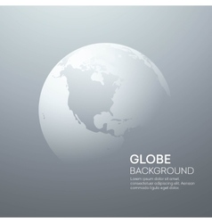 Background with Planet Earth Globe Royalty Free Vector Image