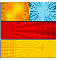 Comic book colorful template Royalty Free Vector Image
