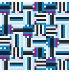 Op art seamless geometric striped pattern Vector Image