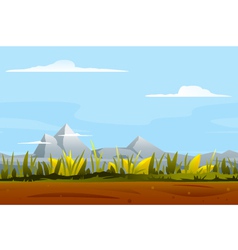 Nature game background landscape Royalty Free Vector Image