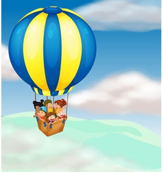 Hot air balloon Trip Royalty Free Vector Image