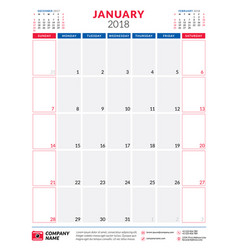 january 2018 template