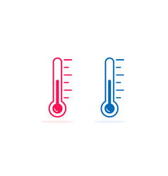 Thermometer icon simple symbol isolated flat sign Vector Image