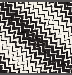 Seamless wavy hand drawn stripes pattern Vector Image