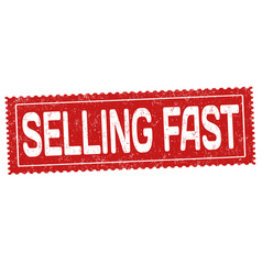 Selling fast sign or stamp Royalty Free Vector Image