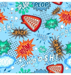 Pop art seamless pattern Royalty Free Vector Image