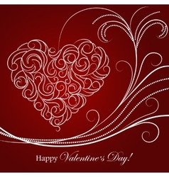 Valentine heart Royalty Free Vector Image - VectorStock