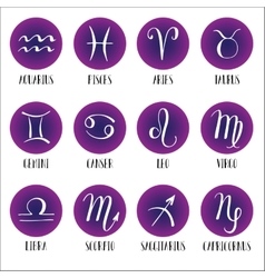 Hand drawn zodiac signs Royalty Free Vector Image