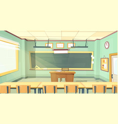 cartoon of college classroom vector image