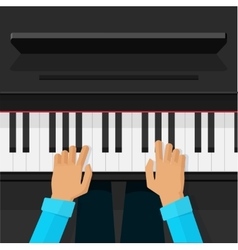 Musician playing piano Royalty Free Vector Image