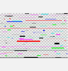 Modern glitch collection tv noise glitches Vector Image