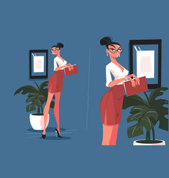 Secretary in office Royalty Free Vector Image - VectorStock