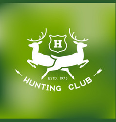 Hunter graphic elements Royalty Free Vector Image