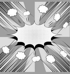 Comic book monochrome template Royalty Free Vector Image