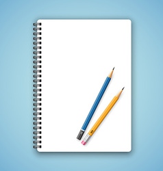 Leather notebook Royalty Free Vector Image - VectorStock