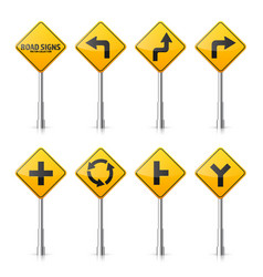Road signs collection isolated on white background Road signs collection isolated on white background