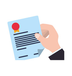 Contract document paper Royalty Free Vector Image