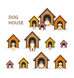 Dog house Royalty Free Vector Image - VectorStock