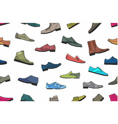 Set with classic mens shoes Royalty Free Vector Image