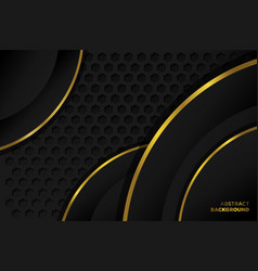 Abstract background black gold Royalty Free Vector Image