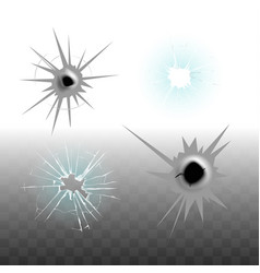 Bullet holes Royalty Free Vector Image - VectorStock