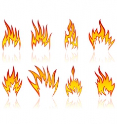 Flame designs Royalty Free Vector Image - VectorStock