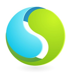 Abstract sphere logo Royalty Free Vector Image