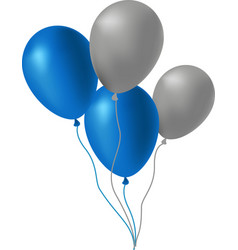 Realistic balloons set 3d balloon different Vector Image