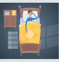 Man sleeping Royalty Free Vector Image - VectorStock