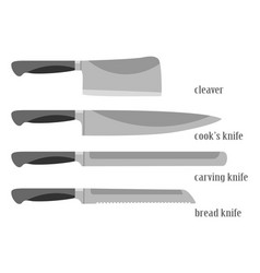 Knife set Royalty Free Vector Image - VectorStock