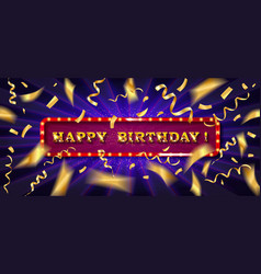 Template birthday background Royalty Free Vector Image