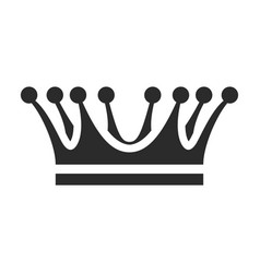 King crown black icon monarch decoration Vector Image