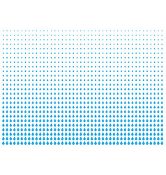 Blue gradient halftone drip dots background Vector Image
