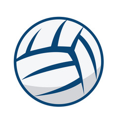 Gold crown on a volleyball ball Royalty Free Vector Image