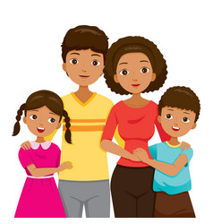 Happy family portrait Royalty Free Vector Image